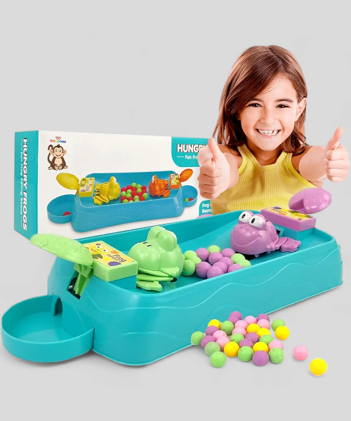 Frog Eat Beans Game-2 Player| Eat The Beans | Hungry Frog Game for Kids | Multiplayer Games | Game for 2 Players | Board Game